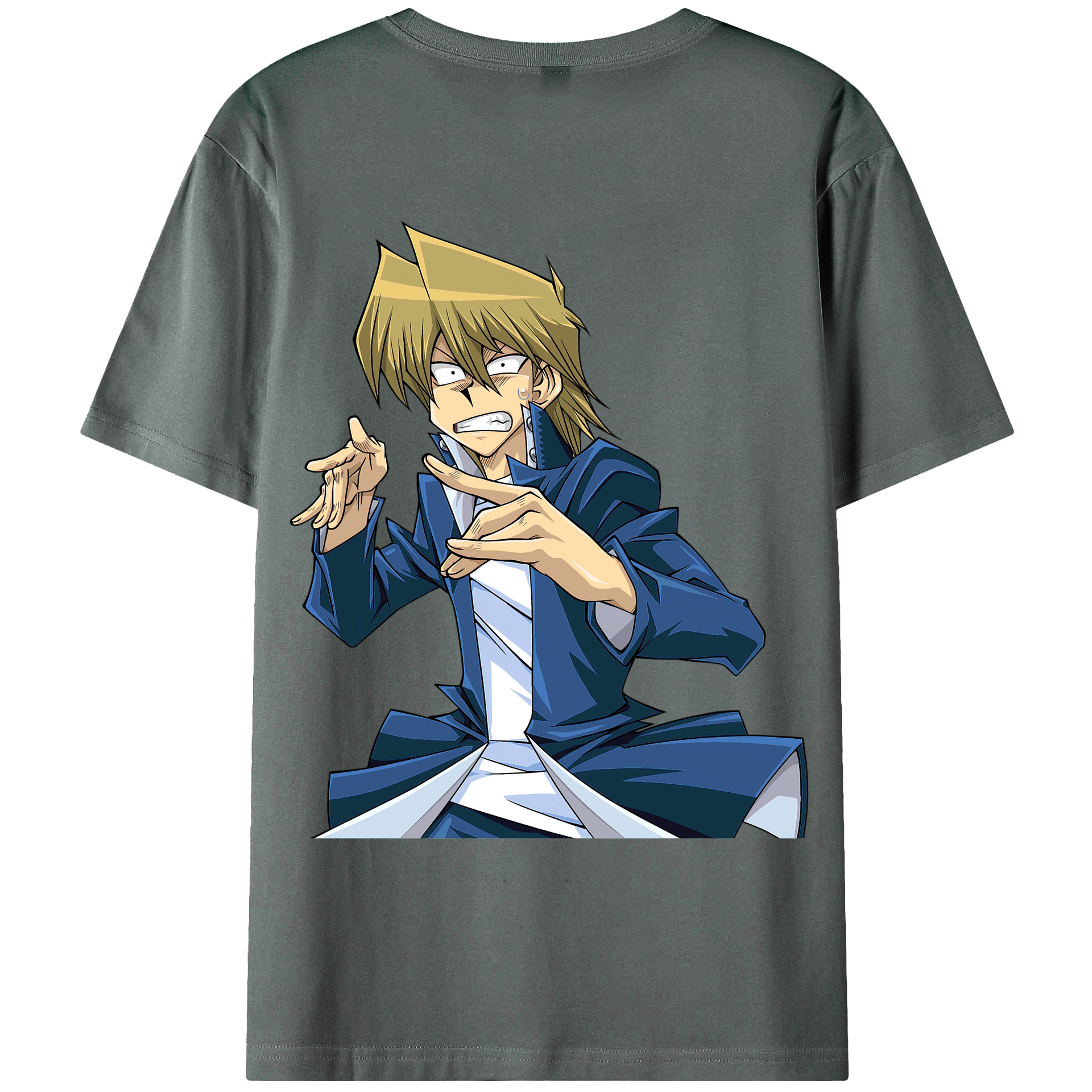 （画像用） 遊☆戯☆王 Yu-Gi-Oh! 綿100％ メンズ半袖Tシャツ（バックプリント） 通気性